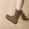 Summer Women's Shoes 6cm Heightening Hole Boots Retro Hollow Martin Boots Women's Lace Breathable Thin Short Boots Cool Boots