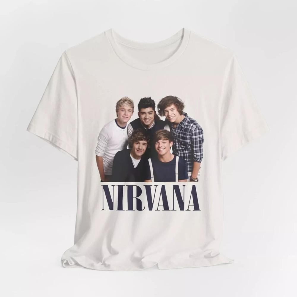 Винтажная футболка 1D Nirvana. Фестиваль Гластонбери One Direction, Размеры от S до 5XL, Унисекс S