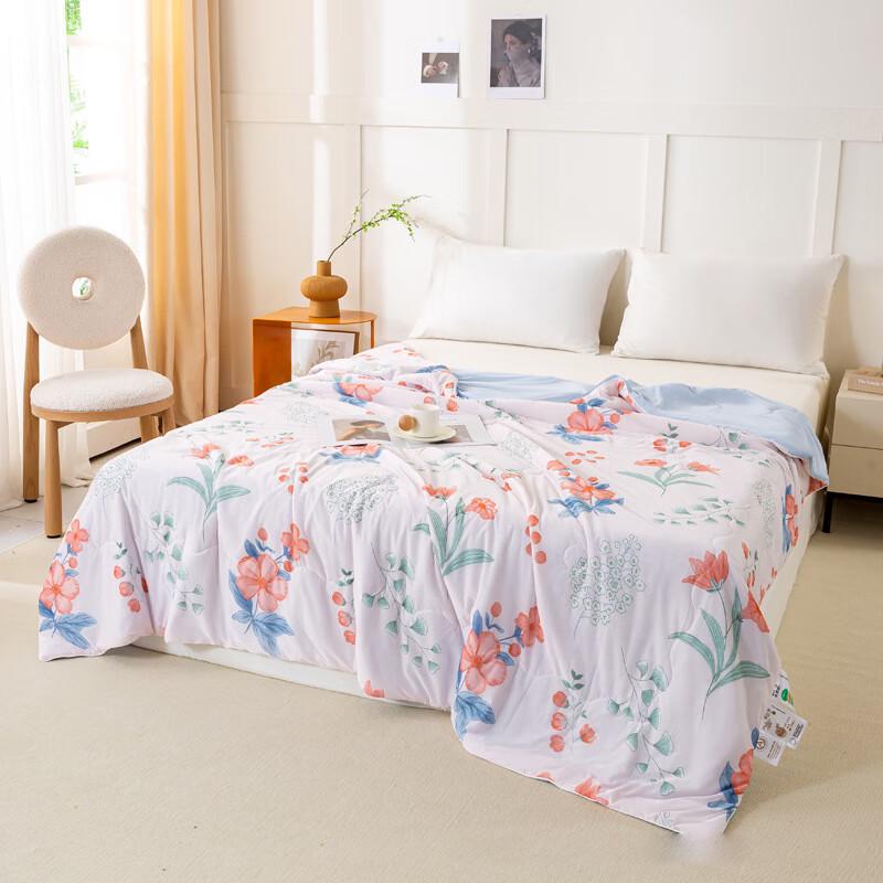 

Zuoyouzhuo Washable Cooling Silk-Feel Summer Quilt