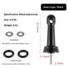 Fishing Wheel Balance Rod Universal Aluminum Fishing Reel Balancers Insertion In/Screw In Stand With Gasket Rubber Rings