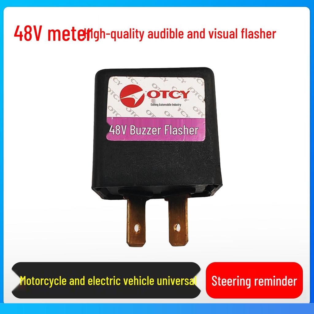 Electric Motorcycle & Vehicle Flasher 12V-60V Audible Flasher
