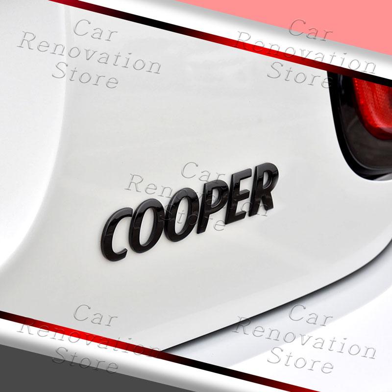 3D Car Decor S Logo Front Hood Grille Emblem Sticker For Mini Cooper S R53 R52 R56 F57 F55 F56 JCW Fender Rear Trunk Body Badge