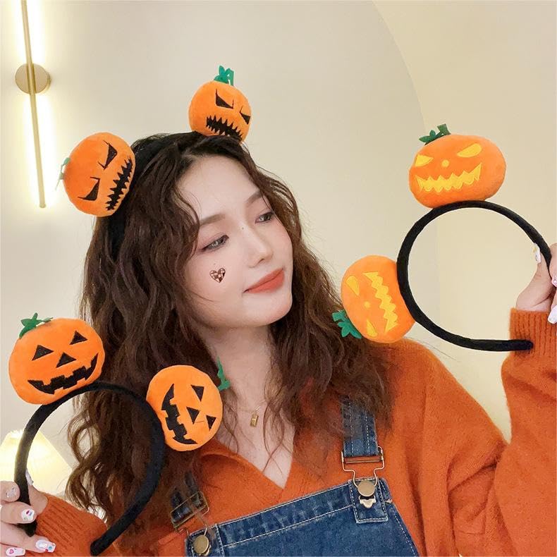 2025 Halloween decorations headband pumpkin props cosplay ladies children cute accessories hairpin costume party goods hair ornaments photography