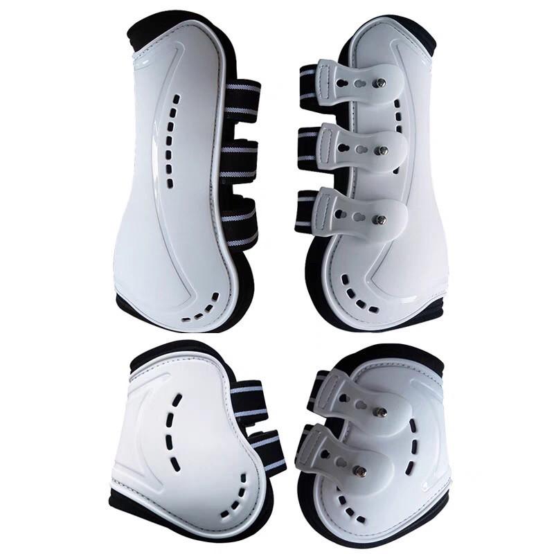 Breathable Equestrian Show Jumping Leg Wraps with Sweat-Wicking Hoof Protection