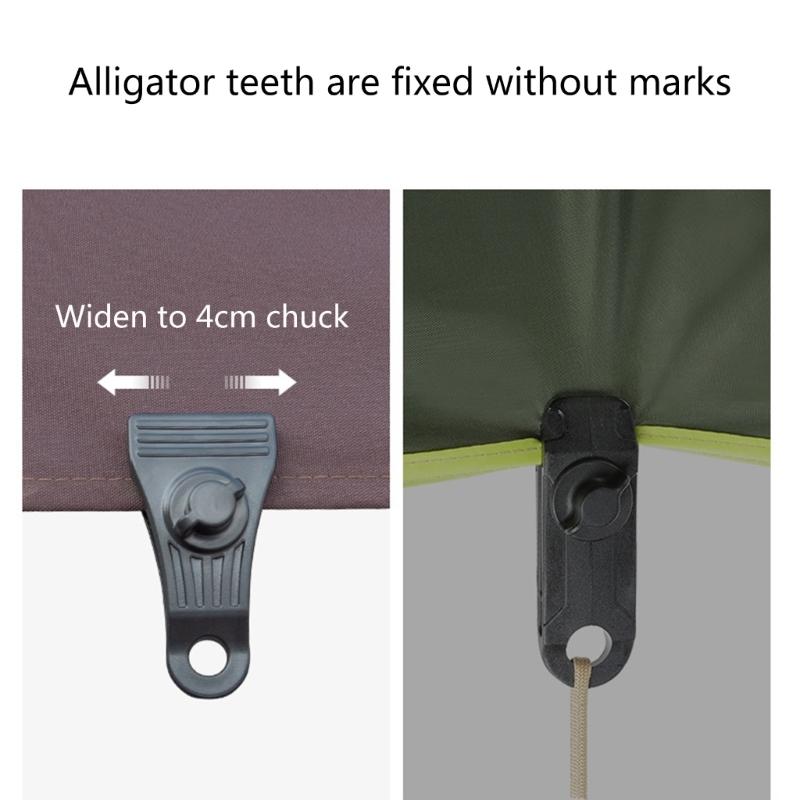 10 Pezzi Clip per Telone Heavy Duty Lock Grip Morsetti per Telone Clip per Copertura Piscina Supporti di Fissaggio per Tenda per Tende da Sole, Campeggio all'Aperto