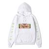 One Piece Roronoa Zoro Hoodie, Double Side Sleeve Japanese Text Printed Pullover Hooded Sweatshirt Anime Long Sleeve Streetwear Hoodie