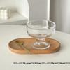 High Foot Glass Bowl Ice Cr Dert Cup for Home Use Ele Design for Yogurt Pudding Ice Cr Milkake Mousse