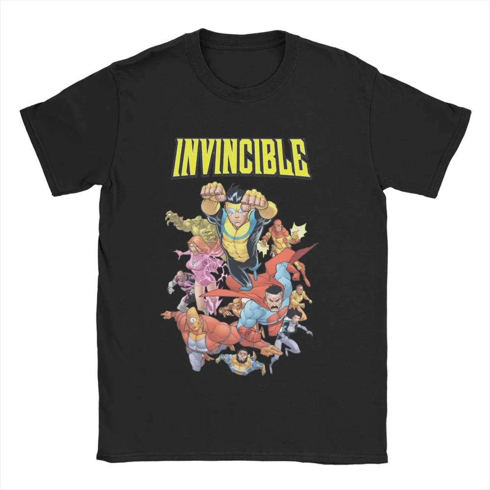 Nepřemožitelné Tričko s Potiskem Léto Komiks Anime Harajuku Trička Pánská Dámská Bavlna Kulatý Výstřih Top Trička Krátký Rukáv Estetické Topy