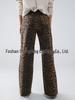 Fashion Leopard Print Straight-Leg Denim Pants