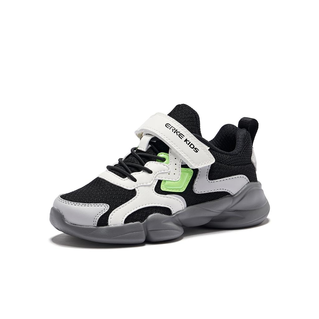 Hongxing Erke Childrens Casual Shoes Kids Sneakers Black White Gray 65125302074-001