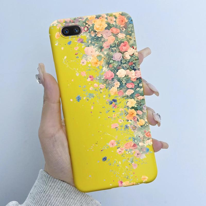 For OPPO A3S Phone Case OPPOA3S Butterfly Flower Girls Design Soft Silicone TPU Back Housing for OPPO A12E A5 AX5 A 3S Covers