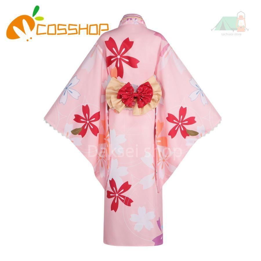 [USED] Puella Magi Madoka Magica Kaname Madoka Yukata Kimono-style Cosplay Costume Cosplay Event Anime Transformation Disguise Costume Party