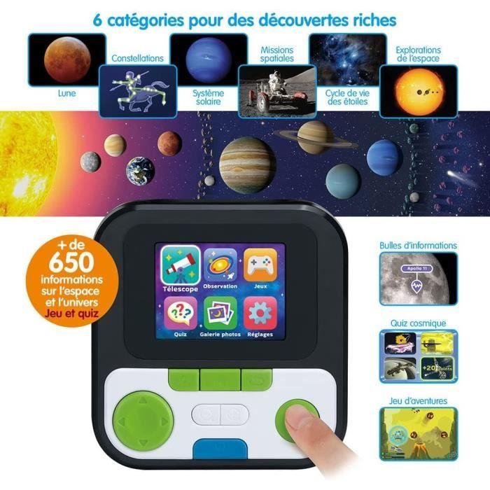 Télescope Vidéo Interactif - VTech - Genius XL - Écran LCD 2.4 - Zoom X110 - 5 Modes De Jeu