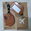 Kawaii Cute Capybara Bagasjemerke Kvinner Reisetilbehør Tegneserie Pvc Bagasjemerke Menn Bærbar Anti-Tap Adresse Navneskilt
