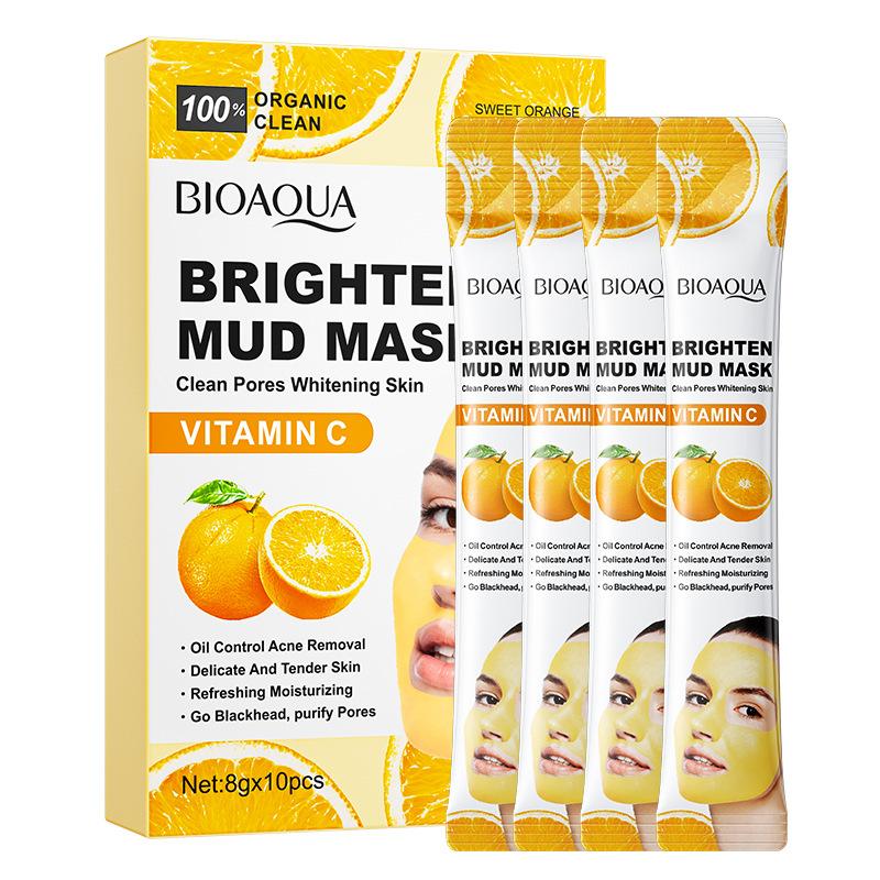 BIOAOUA Глубоко очищающая осветляющая грязевая маска с витамином С