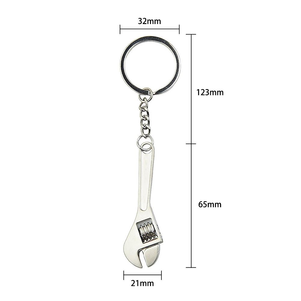 Wrench Style Keychain Fashion Silver Compact 1pc Accessories Decoration