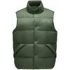 Versatile Layering Lightweight Stand Collar Single-Breasted Sleeveless Down Vest Men Vest Thyme-Green L424U046-031F