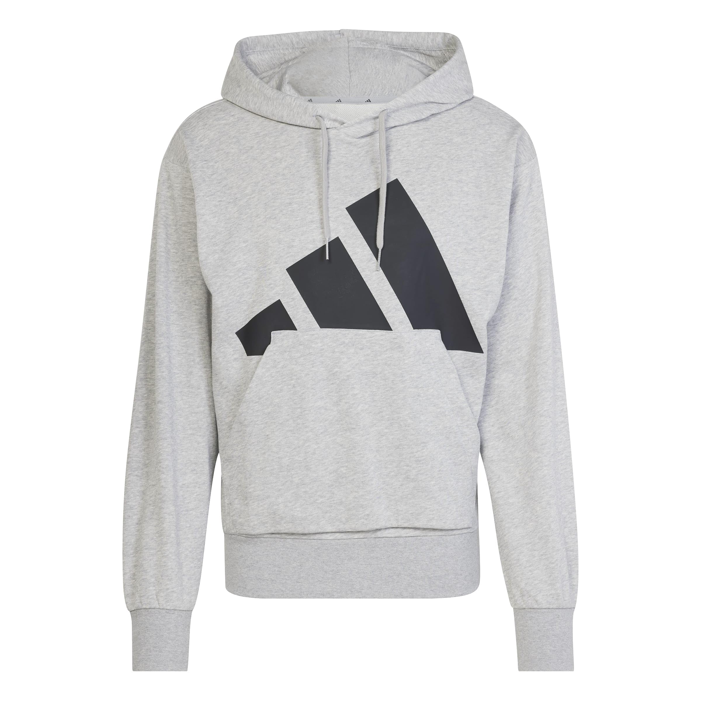 

Adidas Essentials Big Logo French Terry Hoodie KTF13 Medium Gray Men s Sweatshirt, Heather/Black (JE8889)