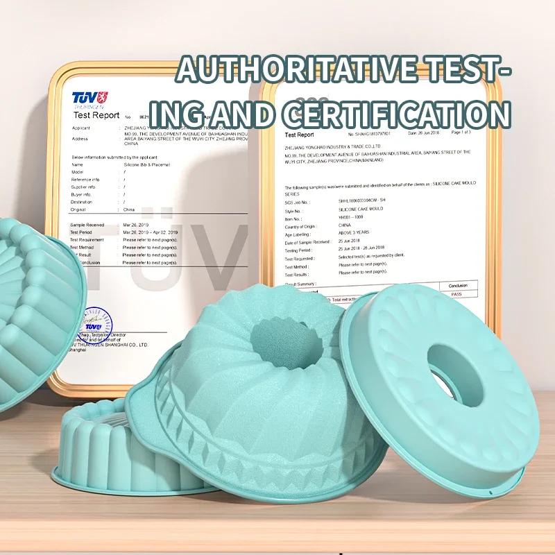 3D Shape Silicone Bake Mold DIY Pastry Baking Tools for Cake Pan Kitchen Fluted Tube Pan Bakeware Cake Decorating Tool Bake Tool