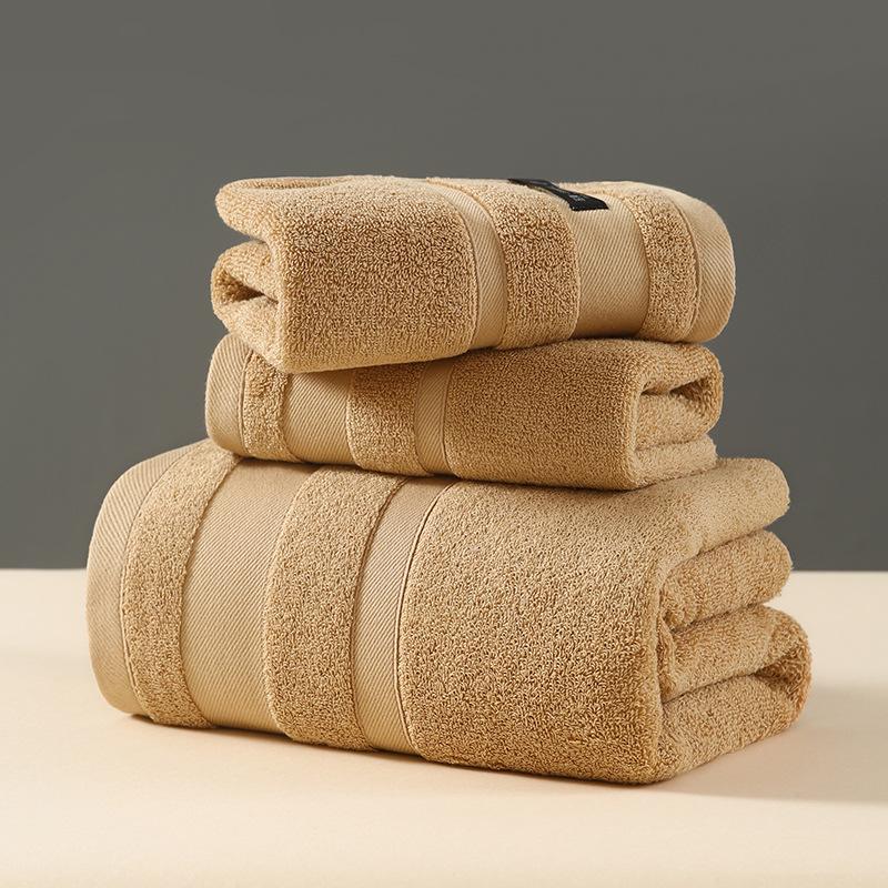 Stripe Towel Set Face Towel Large Thick Bath Spa Sports Towel Home 100% Cotton Bathroom For Adults Kids Hotel Serviette De Bain