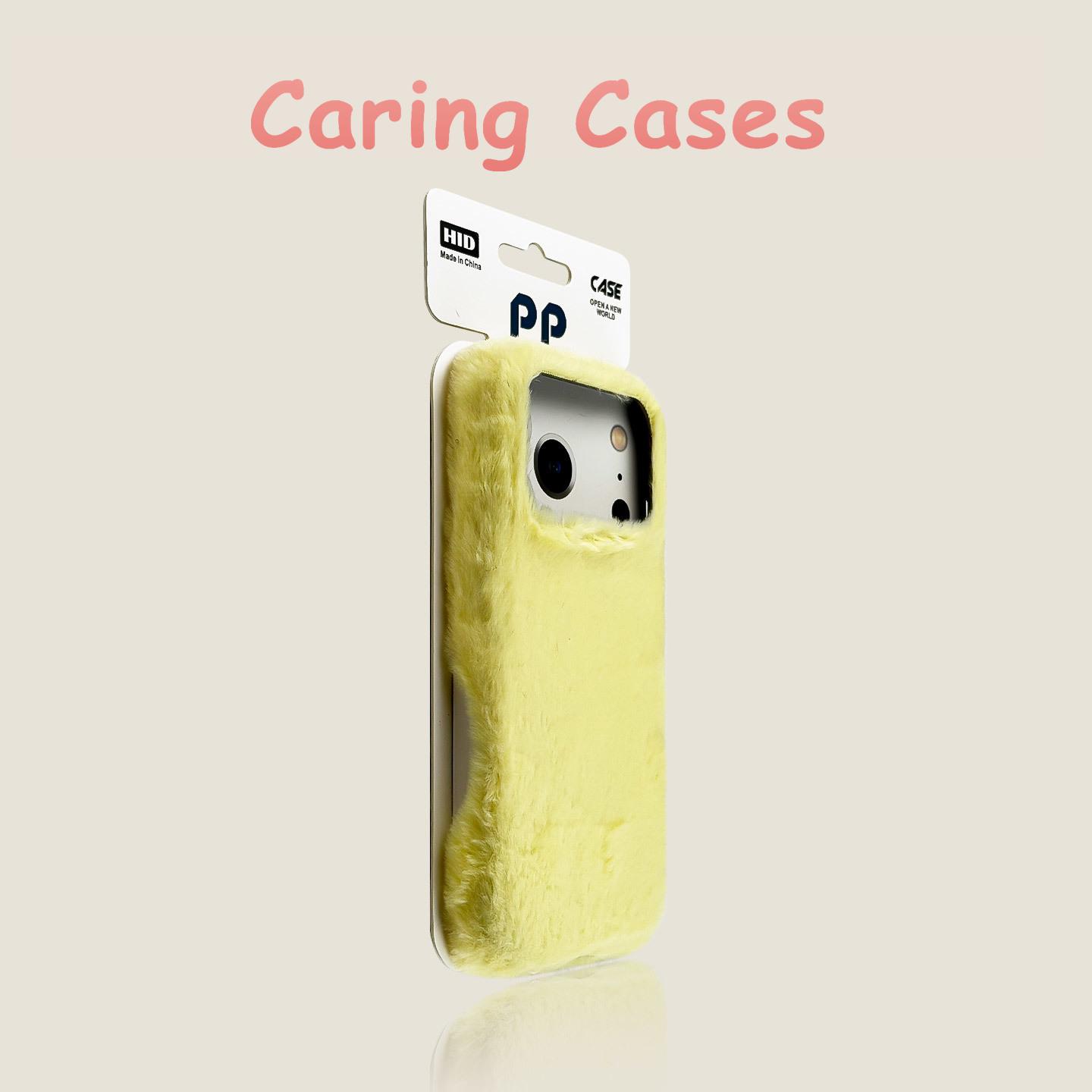 

For iPhone 17 Pro Max Case Soft Plush Texture Phone Cover Warm Touch Shockproof Large Camera Cutout for iPhone 16 15 14 13 iPhone 13 жовтий
