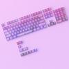 115 Key Full Set Clear PC Keycaps With Coating Dye-sublimation Keycap Enhances Durability And Light Diffusions