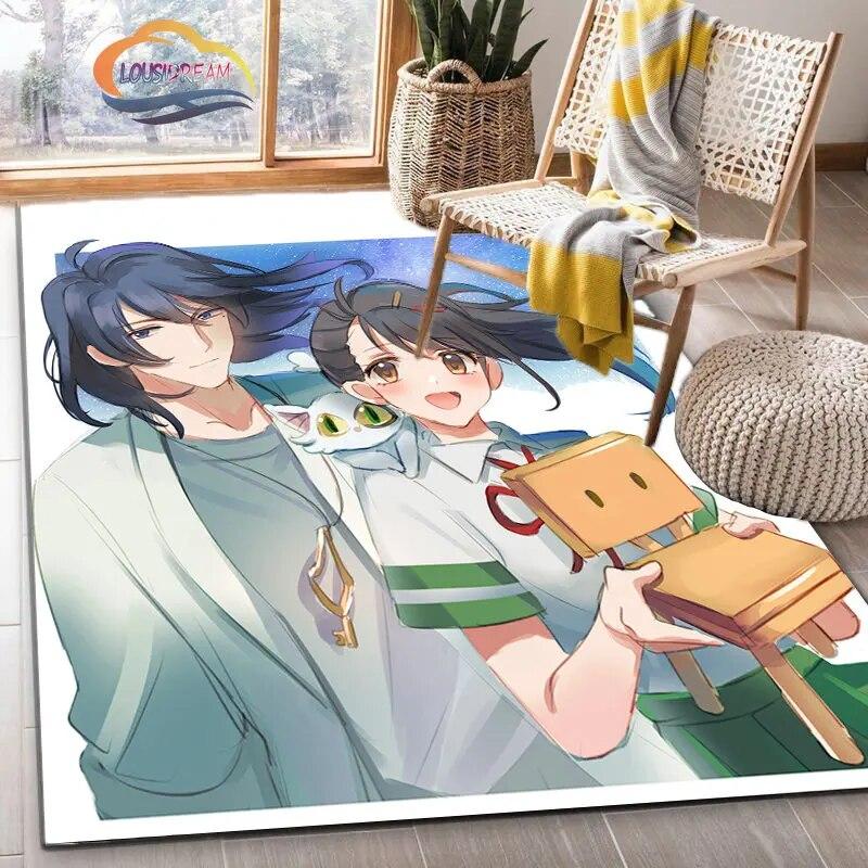Latest Animated Suzume Anime Carpet 3D Printing Decorative Floor Mat for Children and Girls Living Room Bedroom Sofa Area Rug