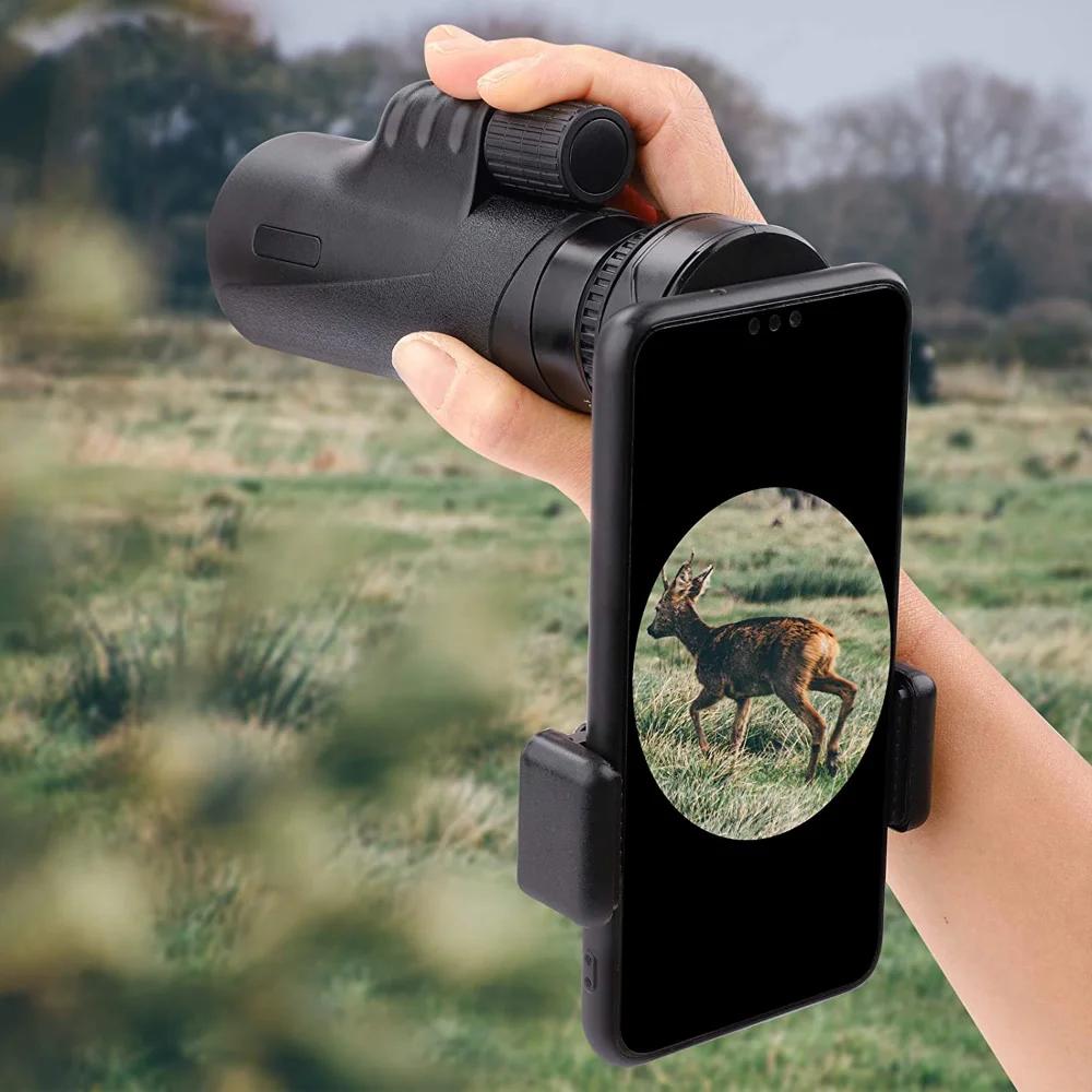 Upgrade Universal Cell Phone Adapter Bracket Clip Mount Soft Rubber Material For Binocular Monocular Spotting Scope Telescope