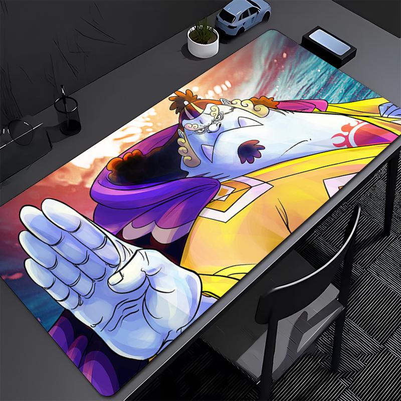 ONE PIECE Jinbe Gaming Mouse Pad Accessories Office Gamer Keyboard Desk Mat Non-Slip Laptop Ground Mat Large PC Carpet Mousepad