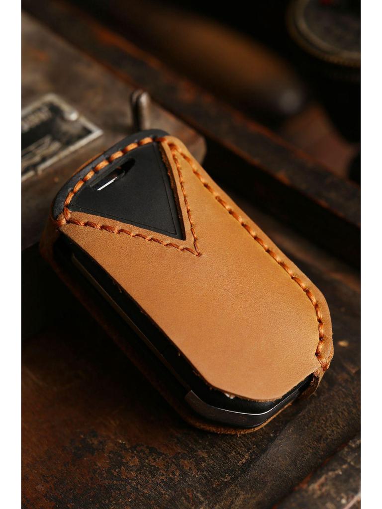 Ręcznie robione skórzane składane etui na klucze do kluczy Honda