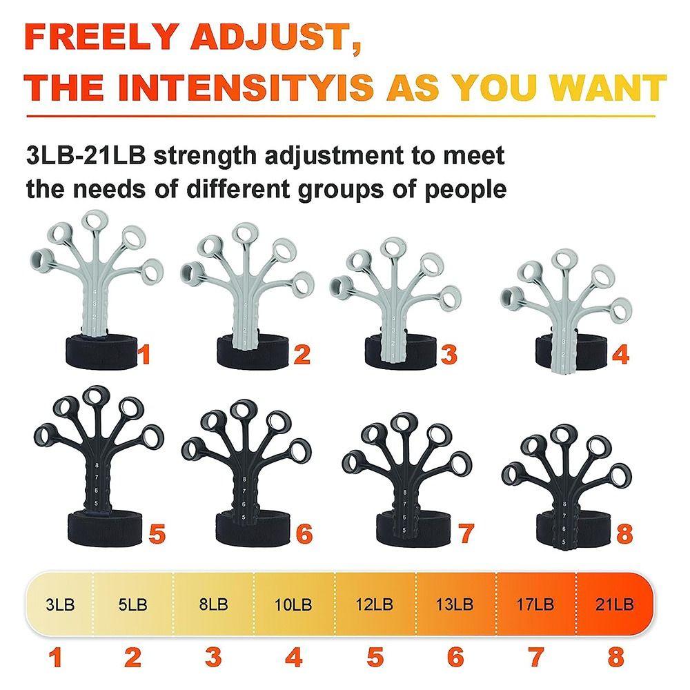 Elastic Silicone Gripster Grip 5 Finger Finger Stretcher Training