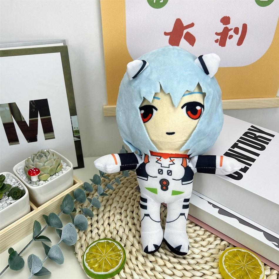 Classic Ayanami Rei Plush Toy Doll Cartoon Anime Plush Toy Kawaii Evangelion Plush Doll Eva Soft Stuffed Room Decor Xmas Gifts