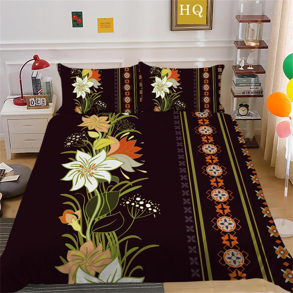 3D Digital Printed Bohemian Bedding Set, Bedroom Duvet and Pillowcase Bedding Set, AU/EU/US Full Size Home Decoration
