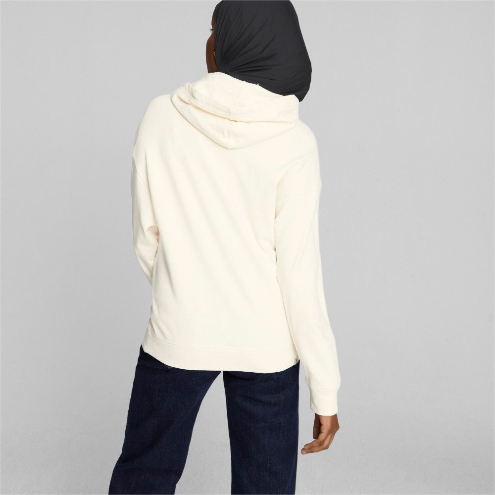 Puma Lepší sportovní mikina s kapucí s potiskem písmen Dámské mikiny Bílá 676068-99