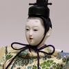 Hina Emperor and Empress Display Black Lacquered Glass Display W x 28cm D x 38cm Item Dolls, Case, Case, 55.4cm H, Number 04-3-17