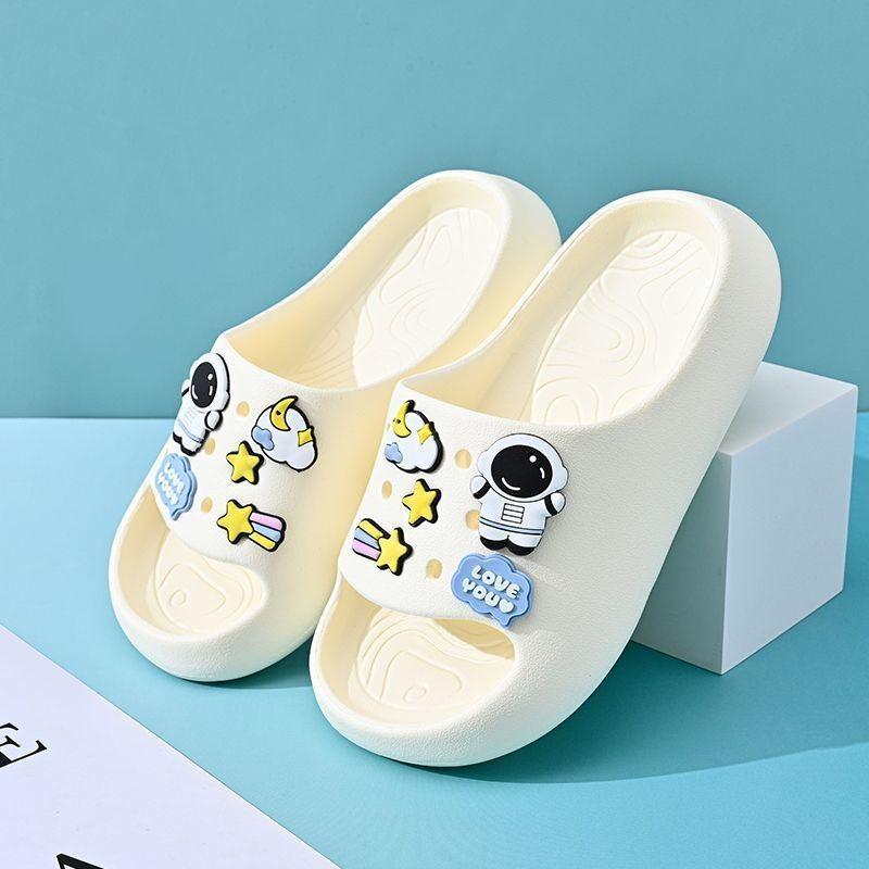 Slippers Casual Summer For Kids Astronaut And Cartoon Designs Soft Eva Breathable Non Slip Footwear