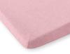 Terry fitted sheet for a crib 140x70cm - dusty pink