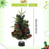 Lighted Tabletop Artificial Christmas Tree Ornament Gift Art Crafts Desktop Xmas for