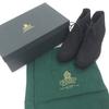 Pristine CROCKETT&JONES Ankle boots CHUKKA Dark navy Suede leather mens 5.5 Used