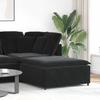Modular Sofa Footstool Module Black 100x100x48 Cm