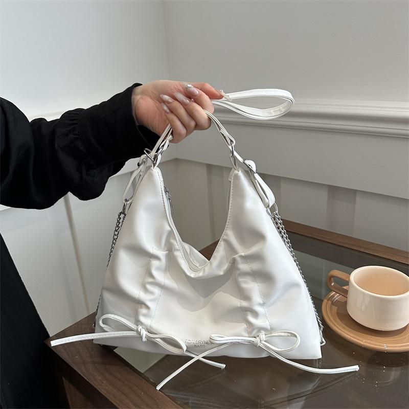 Large-capacity Tote Bag Women's 2025 Spring and Summer New Large-capacity Commuter Backpack Simple Chain Shoulder Messenger Bag