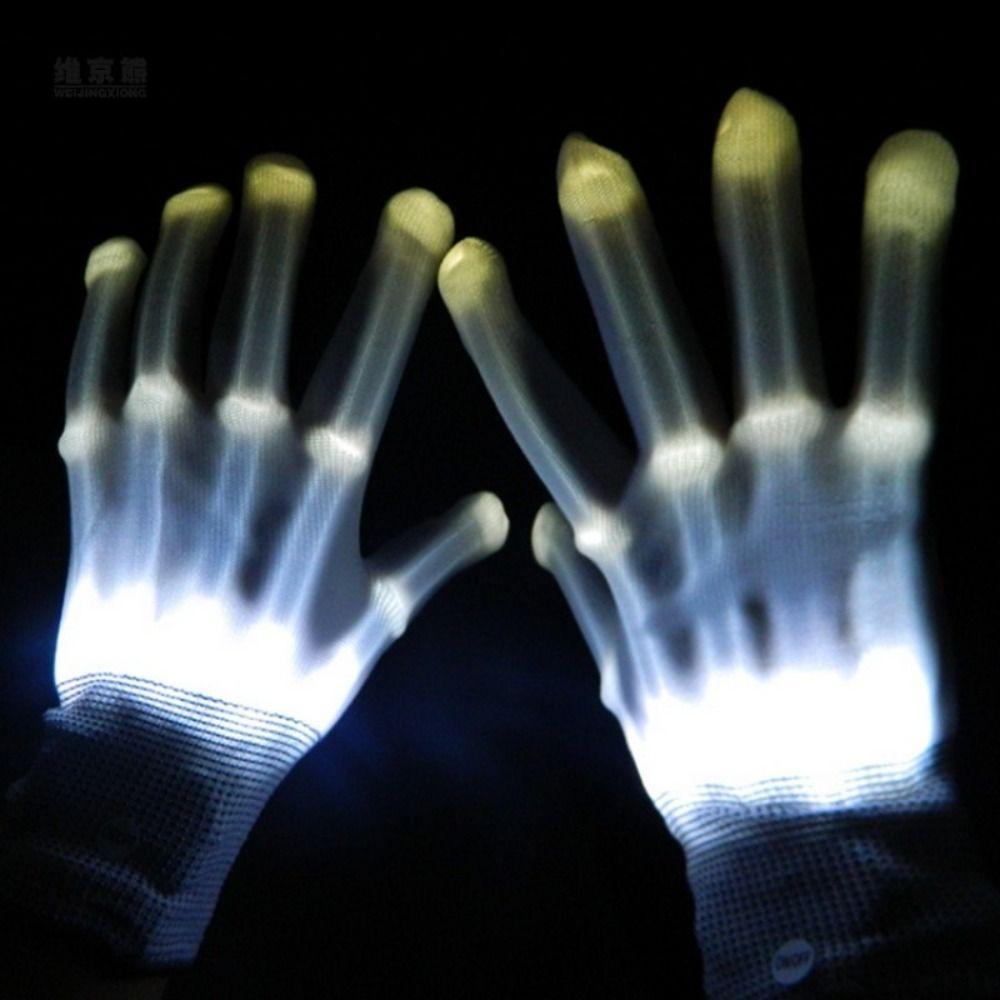 Luminous Light-up Gloves LED Luminous Gloves LED Gloves Stage Costume Accessories
