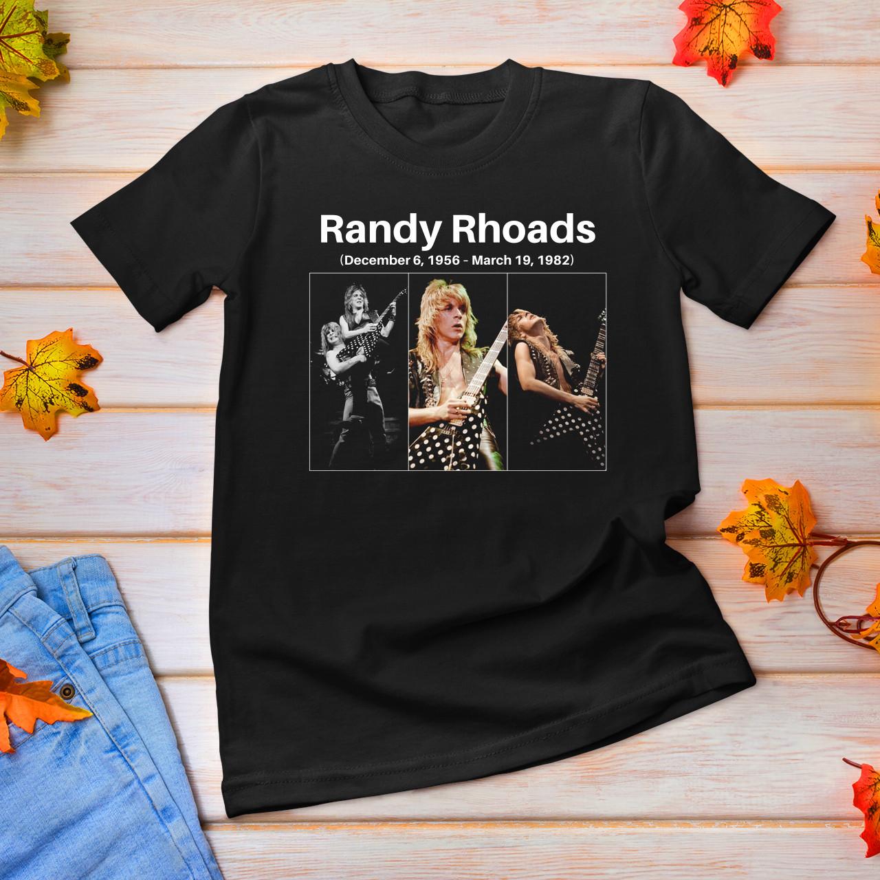 NEW Randy Rhoads Live In Tour Cotton Black All Size T Shirt JU725 S