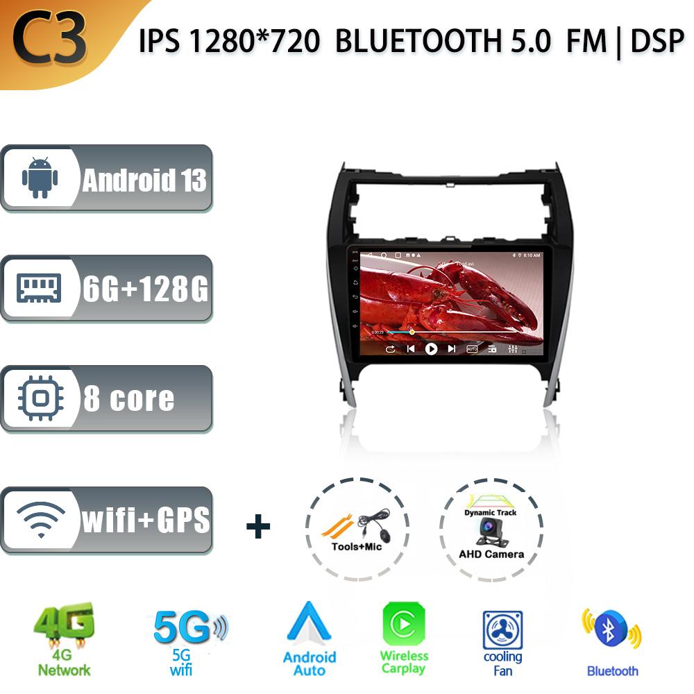 Android 13 For Toyota Camry 7 50 55 2012-2017 Car Multimedia Radio Auto Touch 4G Gps Navigation Screen Player DSP Carplay Stereo