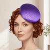 Kopfschmuck Vintage Fascinator Hut Einfarbige Maskenball Zylinder Braut Kopfschmuck Party Kopfschmuck