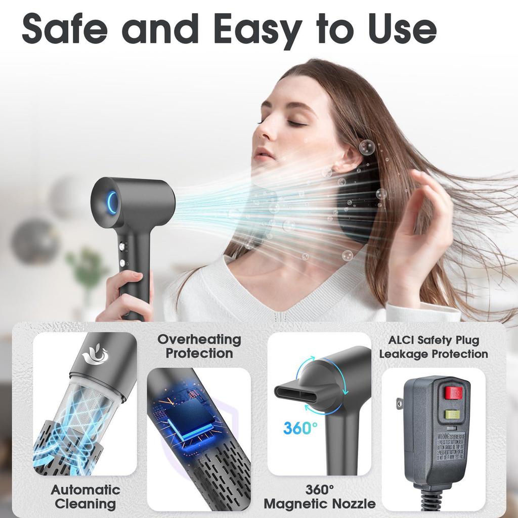 High-Speed Aroma Hair Dryer: Powerful, Quick-Dry, Cold/Hot Hair Care for Salon and Home Use.