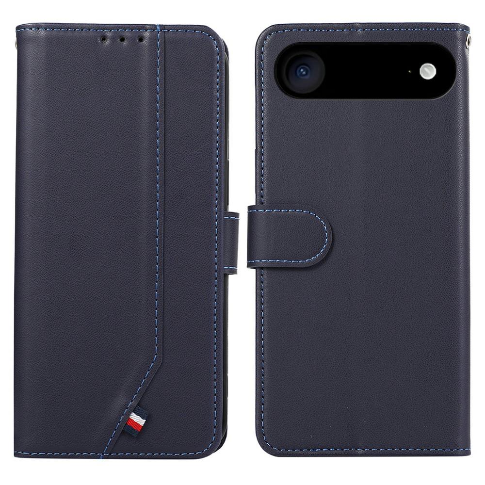 

For iPhone 17 Air Case RFID Blocking Flip Leather Phone Cover Blue