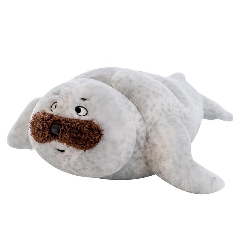 Stuffed Realistic Sea Seal Plush Toy Cozy Hug Pillow Short Plush Filled With Pp Cotton
