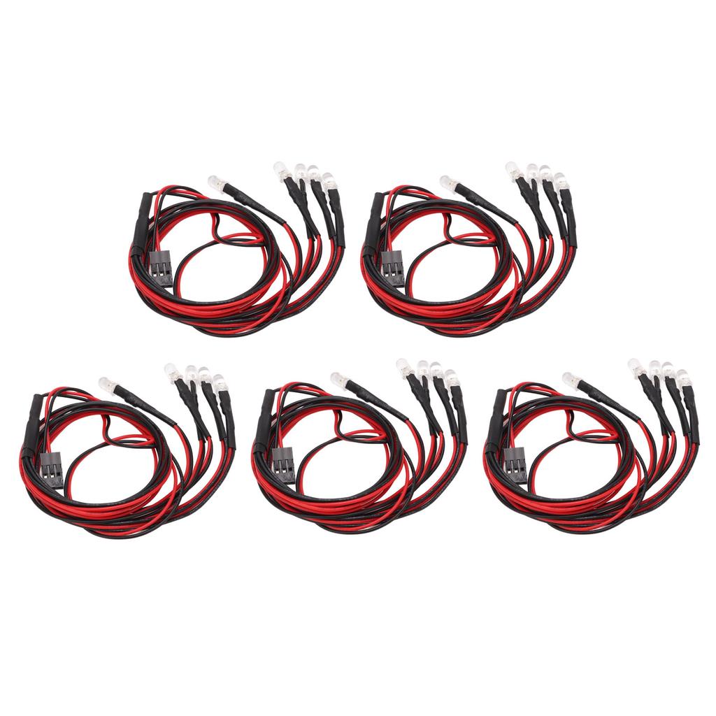 5mm White RC Car Led Lights Kit Super Bright Remote Control Vehicle Accessories for Traxxas