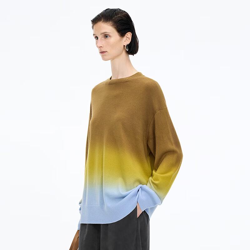 JNBY Winter 2025 Gradient Loose Wool Knit Sweater